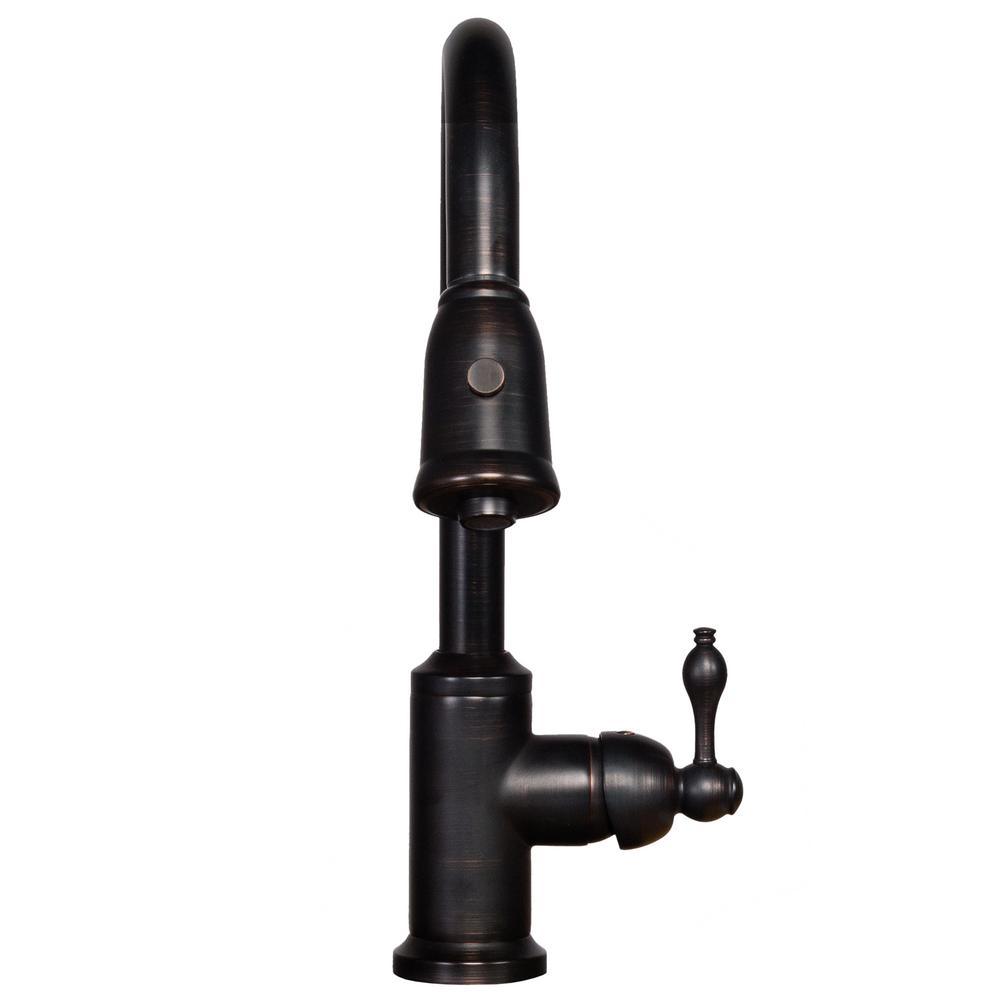 All-in-One Copper 42 in. Triple Bowl Kitchen Farmhouse Apron Front Sink with Faucet in ORB - Super Arbor