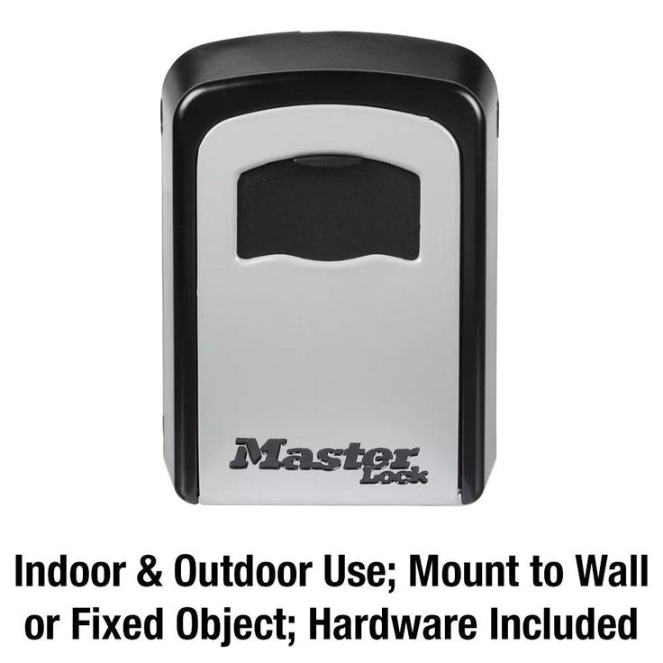Master Lock 5401D Set Your Own Combination Wall Mount Lock Box, 5 Key Capacity, Black