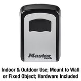 Master Lock 5401D Set Your Own Combination Wall Mount Lock Box, 5 Key Capacity, Black