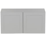 Cambridge Shaker Assembled 30x42x12.5 in. Wall Cabinet with 2 Soft Close Doors in White - Super Arbor