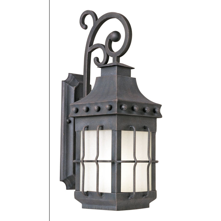 Maxim Lighting Nantucket LED E26 10.5-in H Country Forge Outdoor Wall Light, Medium Base (E-26)