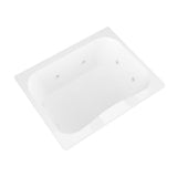 Rhode 5 ft. Rectangular Drop-in Whirlpool Bathtub in White - Super Arbor