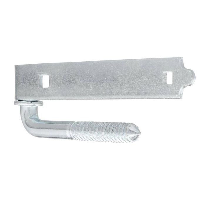 Everbilt 8 in. Zinc Plated Screw Hook and Strap Hinge