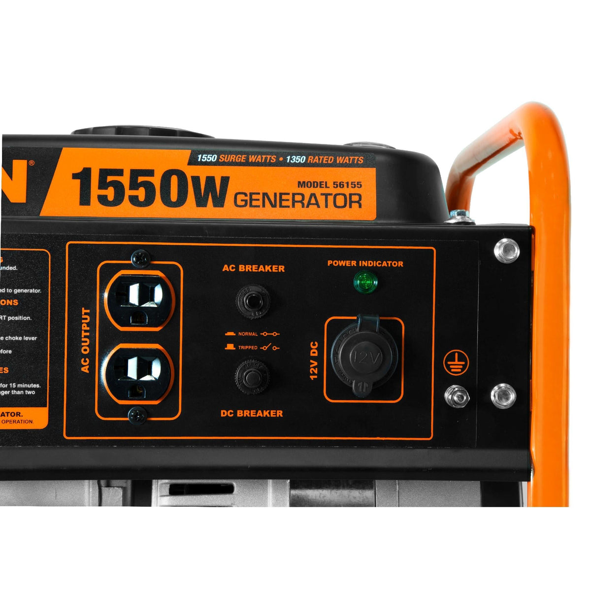 WEN 4-Stroke 98 cc 1550-Watt Portable Gas-Powered Generator, CARB Compliant