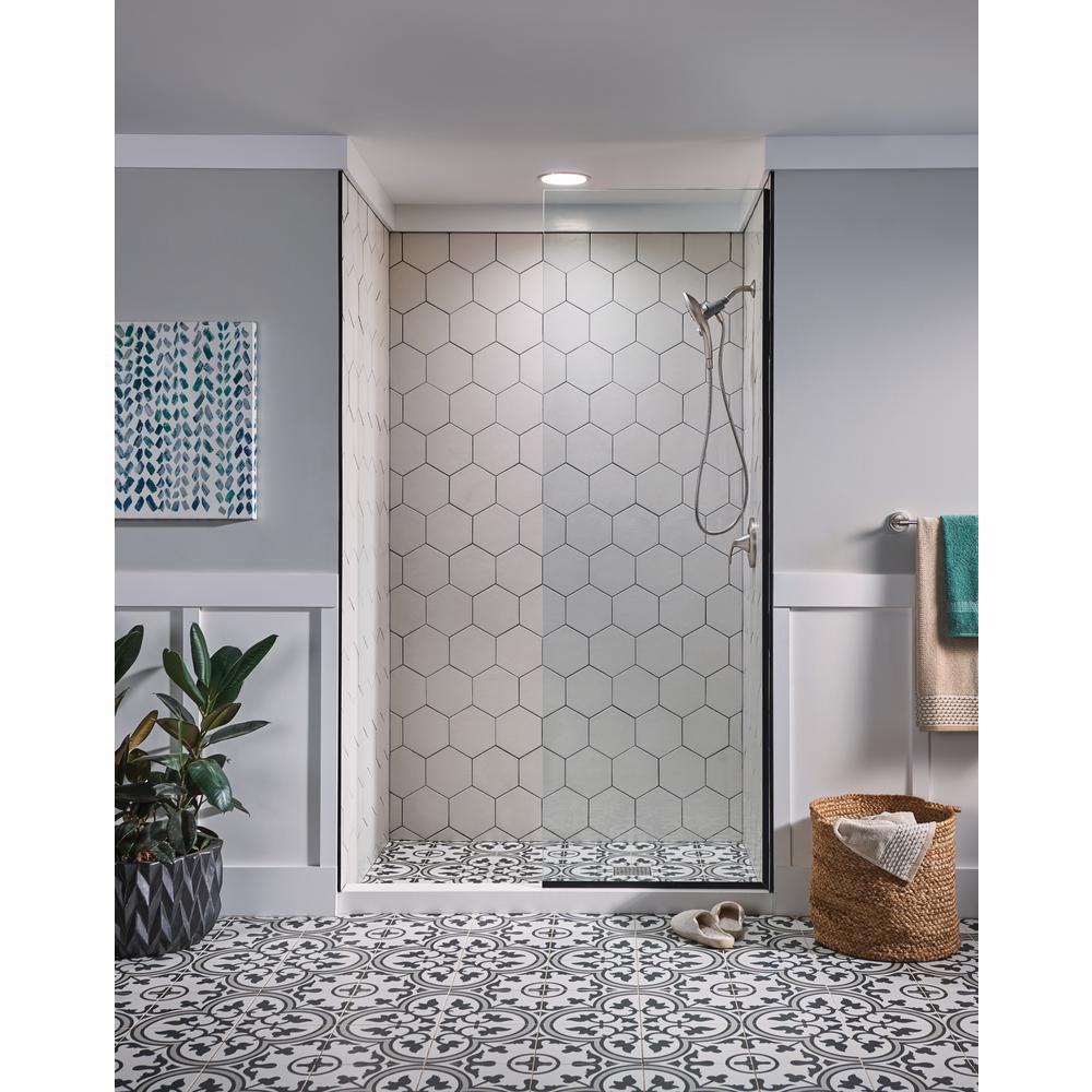 Attract with Magnetix 6-Spray 5.5 in. Single Wall Mount¬†Handheld Adjustable Shower Head in Spot Resist Brushed Nickel - Super Arbor