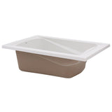 Green Tea 5 ft. x 42 in. Reversible Drain Soaking Bathtub in White - Super Arbor