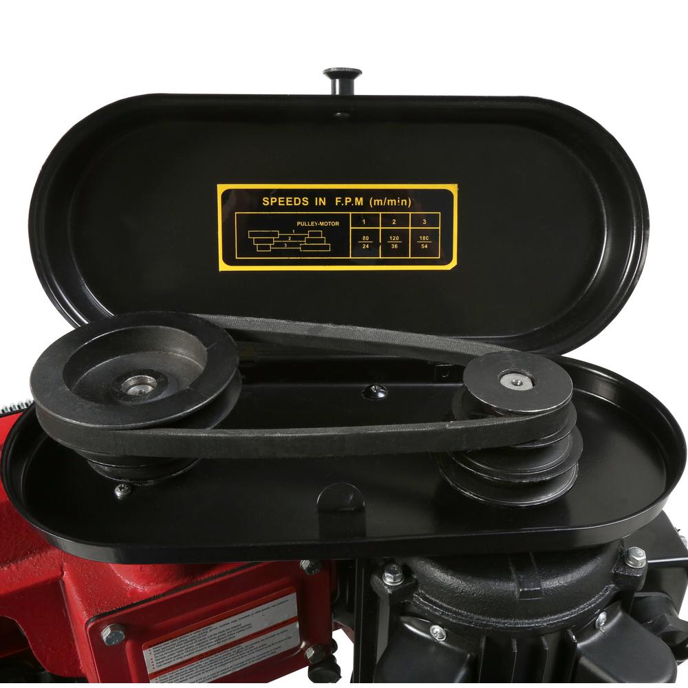 5 Amp 4.5 in. Stationary Metal Cutting Band Saw with Stand - Super Arbor