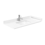 Beckett 42 in. W x 22 in. D Single Vanity in White with Cultured Marble Vanity Top in White with White Basin - Super Arbor