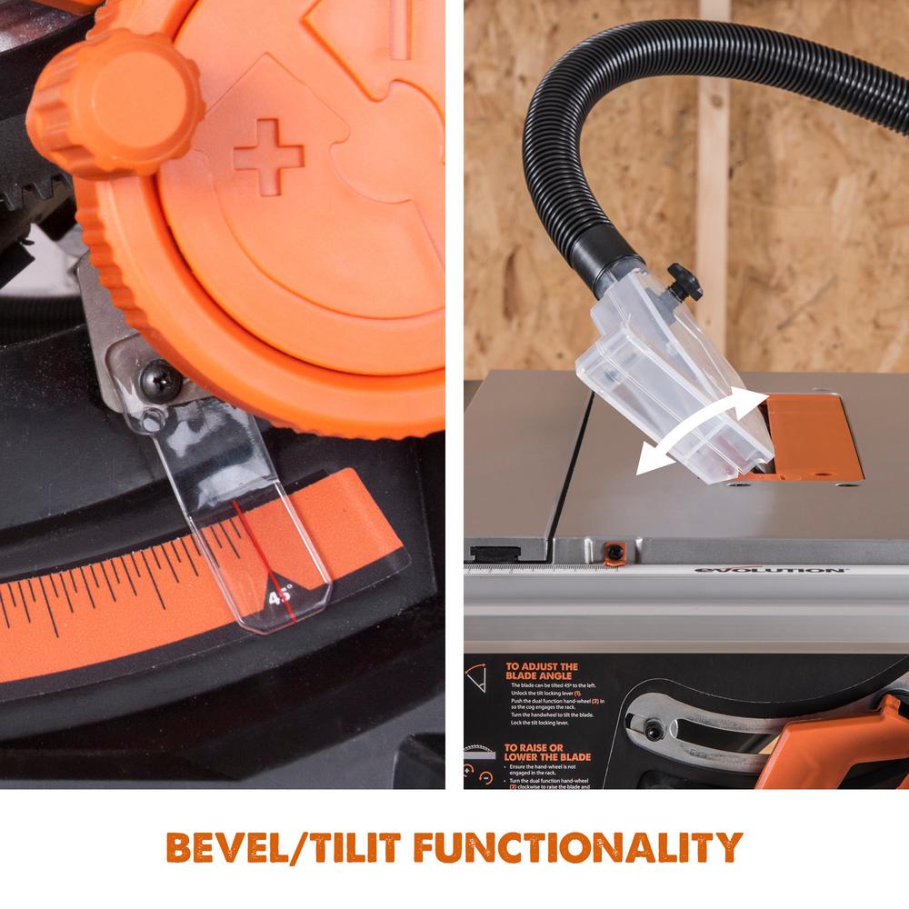 15 Amp 10 in. Table Saw with Multi-Material 24-T Blade - Super Arbor