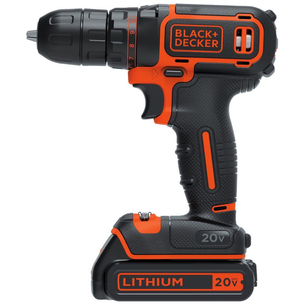 20-Volt MAX Lithium-Ion Cordless 3/8 in. Drill/Driver with Battery 1.5Ah and Charger - Super Arbor
