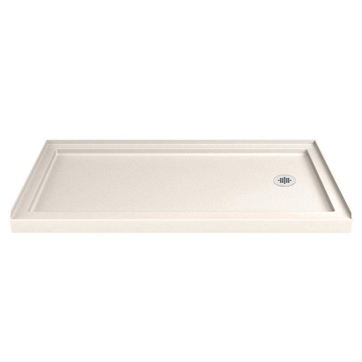 DreamLine SlimLine 34 in. D x 60 in. W Single Threshold Shower Base in White