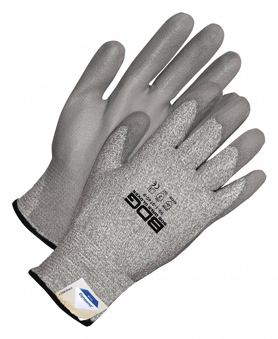 BDG Cut-Resistant XL Gloves - Dyneema® Knit, Polyurethane Palm Dipped