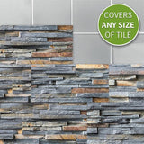 Goory Self-Adhesive Vinyl Flooring Tiles Waterproof Peel and Stick Tiles Wall Stickers for Home Decor,Gray Wood Grain