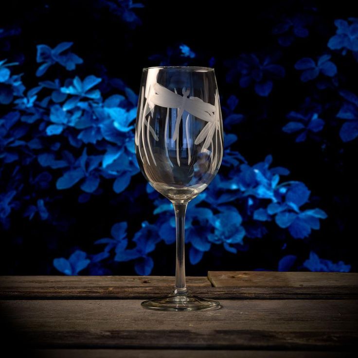 Dragonfly 12 oz. Clear White Wine Glass (Set of 4)