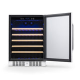 NewAir 52-Bottle Capacity Stainless Steel Built-In/Freestanding Wine Chiller