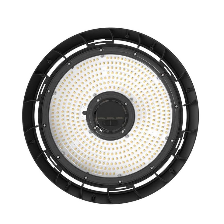 Commercial Electric 14 in. Black Integrated LED Dimmable High Bay Light at 30000 Lumens, 5000K Daylight (2-Pack)