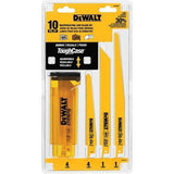 DEWALT 10-Pack Wood/Nail Embedded Cutting Reciprocating Saw Blade Set
