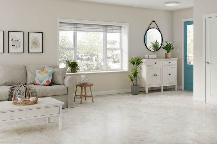 Style Selections Alpine Stone 3-mil x 12-in W x 12-in L Water Resistant Peel and Stick Luxury Vinyl Tile Flooring