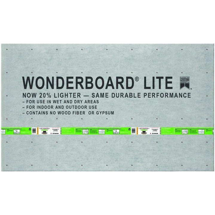 WonderBoard Lite 5 ft. x 3 ft. x 1/4 in. Backer Board - Super Arbor