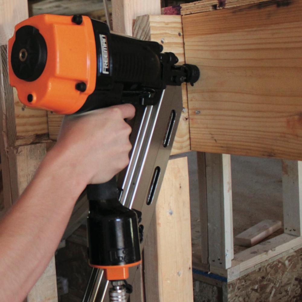 Pneumatic 3-1/2 in. 21-Degree Framing Nailer with Storage Case and Pneumatic 2-1/2 in. 15-Degree Coil Siding Nailer Kit - Super Arbor
