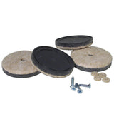 1-1/2 in. Screw-on Felt Pads (4-Pack) - Super Arbor