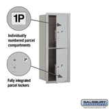 3700 Horizontal Series 2-Parcel Locker Recessed Mount Mailbox - Super Arbor