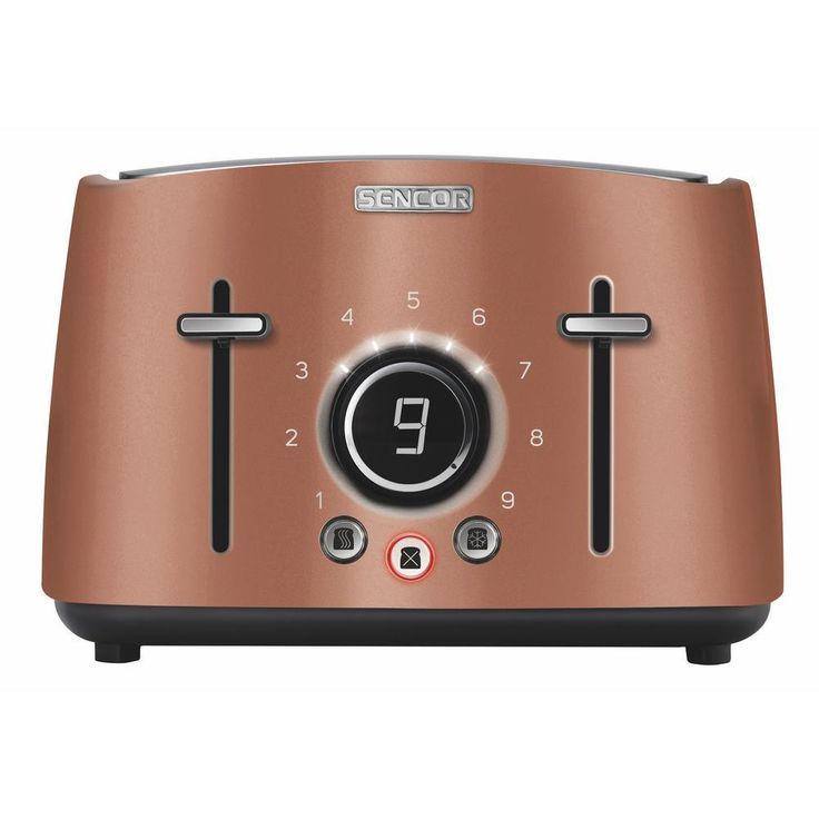 4-Slice Red Toaster with Rack