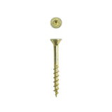 #8 x 1-1/2 in. T-Star Plus Drive Flat-Head Partial Thread Yellow Zinc Coated Multi-Material Screw (197 per Box)