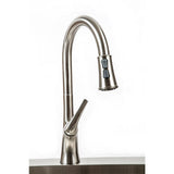 All-in-One Tight Radius Stainless Steel 33 in. 18-Gauge 2-Hole Double Bowl Dual Mount Kitchen Sink with Pull Down Faucet