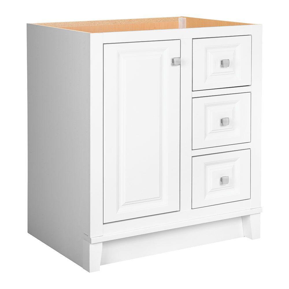 Kinghurst 30 in. W x 21 in. D x 33.5 in. H Bathroom Vanity Cabinet Only in White - Super Arbor