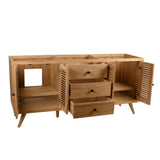 Harper 72 in. Vanity Cabinet Only in Natural Teak - Super Arbor