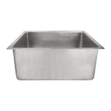 Undermount Hammered Copper 20 in. 0-Hole Kitchen Bar Sink in Oil Rubbed Bronze