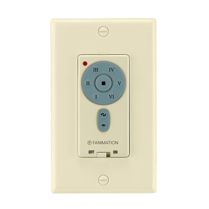 6-Speed DC Motor Wall Switch, Off-White