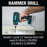 18-Volt LXT Lithium-Ion Brushless Cordless Hybrid 4-Function Impact Hammer Driver Drill (Tool Only)