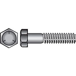 Hillman 3/4 in. Diameter x 5 in. Length Heat-Treated Steel Hex Head Cap Screw, 20-Pack