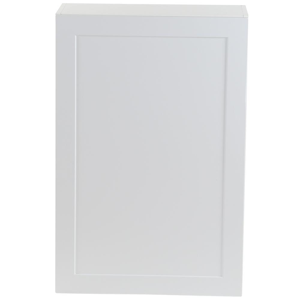 Cambridge Shaker Assembled 30x42x12.5 in. Wall Cabinet with 2 Soft Close Doors in White - Super Arbor