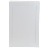 Cambridge Shaker Assembled 30x42x12.5 in. Wall Cabinet with 2 Soft Close Doors in White - Super Arbor