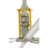 4900 14 ft. Indoor Silver and Yellow Aluminum Shop Ceiling Fan with Wall Control