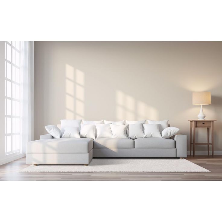 Contemporary Linen White Residential 24 in. x 24 in. Peel and Stick Carpet Tile (12 Tiles/Case)