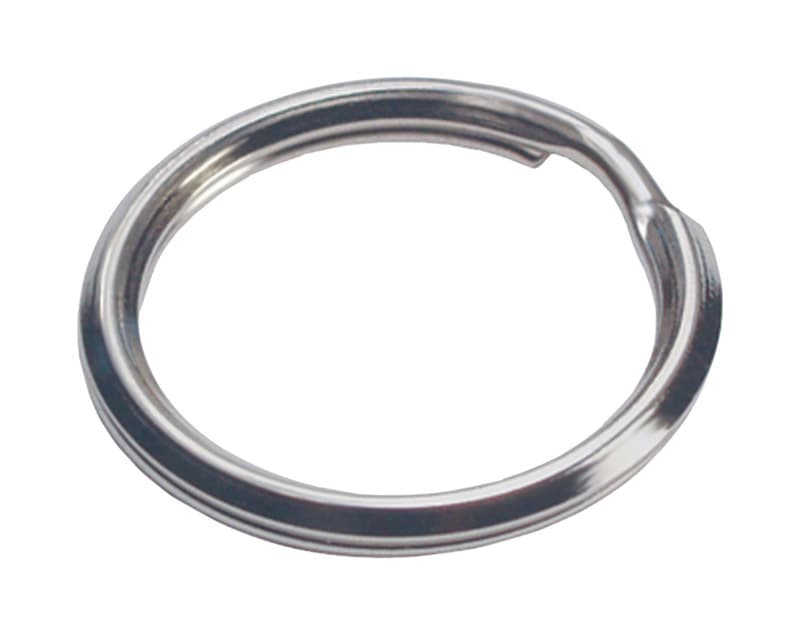 Hillman 1-1/4 in. Tempered Steel Silver Split Key Rings, 50-Pack
