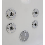 Nova Heated 5 ft. Walk-In Air and Whirlpool Jetted Tub in White with Chrome Trim - Super Arbor