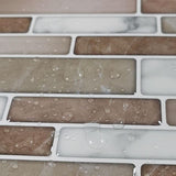Art3d Iced Coffee 12 in. x 12 in. Peel and Stick Wall Tile Backsplash (10-Pack)