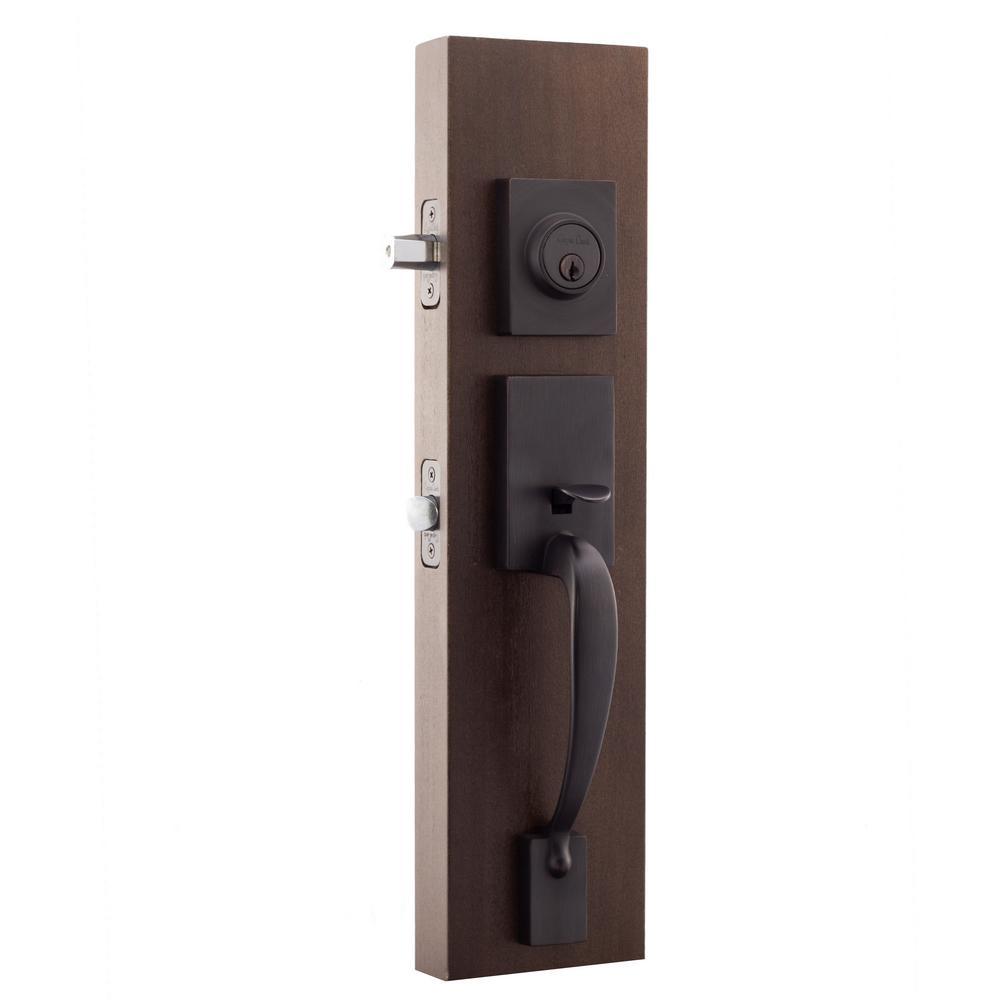 Craftsman Tuscan Bronze Door Handleset with Right Hand Scandinavian Lever Trim - Super Arbor