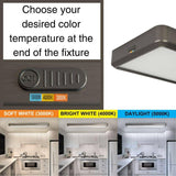 Commercial Electric 4 ft. x 10 in. Blackened Steel Back-Lit LED Panel Light 4000 Lumens 3000K 4000K 5000K Dimmable Kitchen Lighting