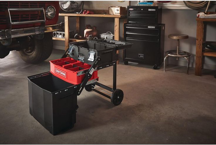 CRAFTSMAN 22-in 1-Drawer Black Metal Wheels Lockable Tool Box