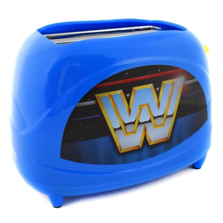 Blue WWE Retro Two-Slice Toaster -- 600 Watts