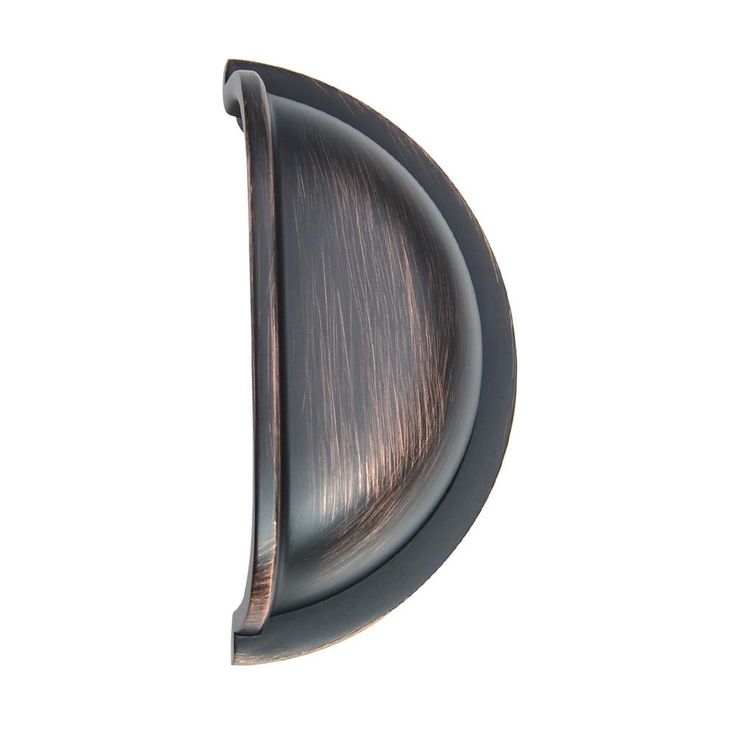 3 in. (76 mm) Center-to-Center Oil Rubbed Bronze Traditional Bin Cup Drawer Pull (10-Pack)