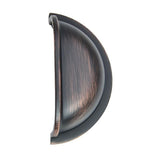 3 in. (76 mm) Center-to-Center Oil Rubbed Bronze Traditional Bin Cup Drawer Pull (10-Pack)