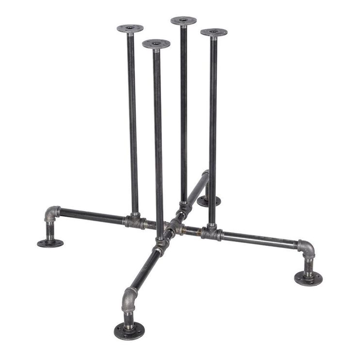3/4 in. Black Pipe 36.25 in. L x 29.25 in. H Blackjack Design Kitchen Table Kit