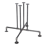 3/4 in. Black Pipe 36.25 in. L x 29.25 in. H Blackjack Design Kitchen Table Kit